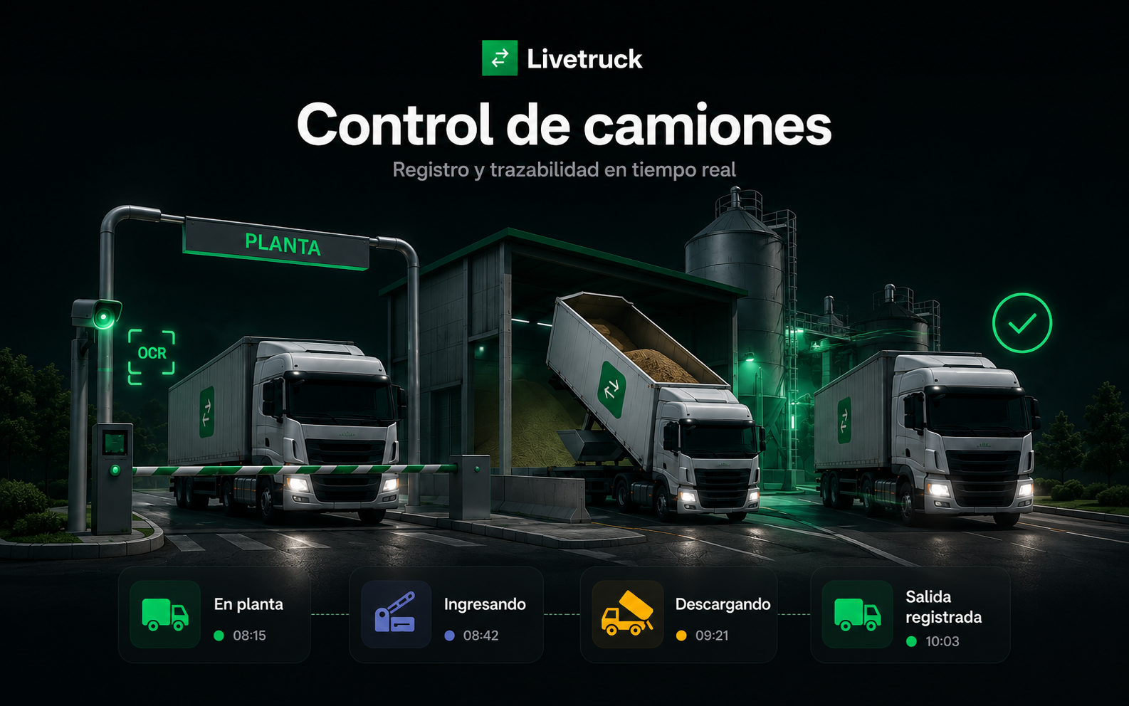Dashboard y reportes operacionales de Livetruck